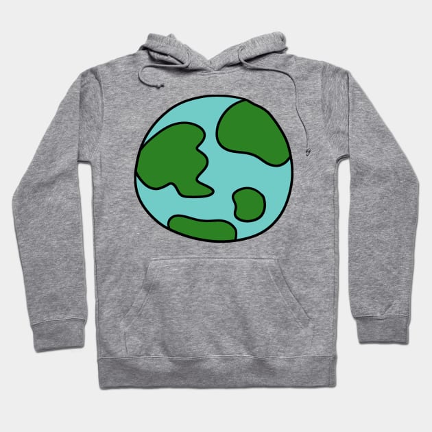 Cartoon Earth Hoodie by saradaboru